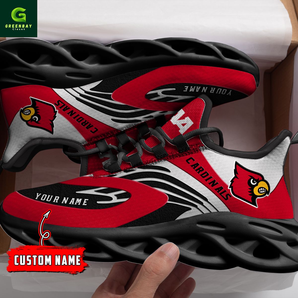 Ideafootwear Louisville Cardinals Max Soul Shoes Sneakers For Men And Women