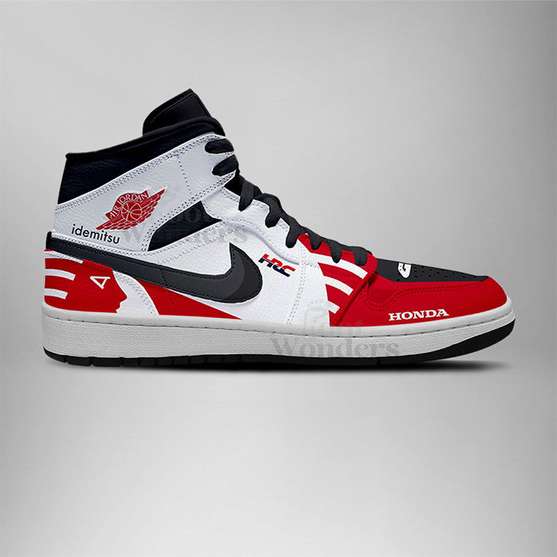 Ideafootwear LRC Honda Idemitsu AJ1 High Sneakers Shoes For Men And Women