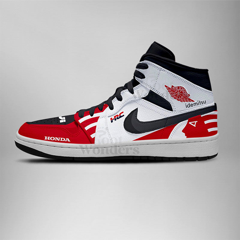 Ideafootwear LRC Honda Idemitsu AJ1 High Sneakers Shoes For Men And Women