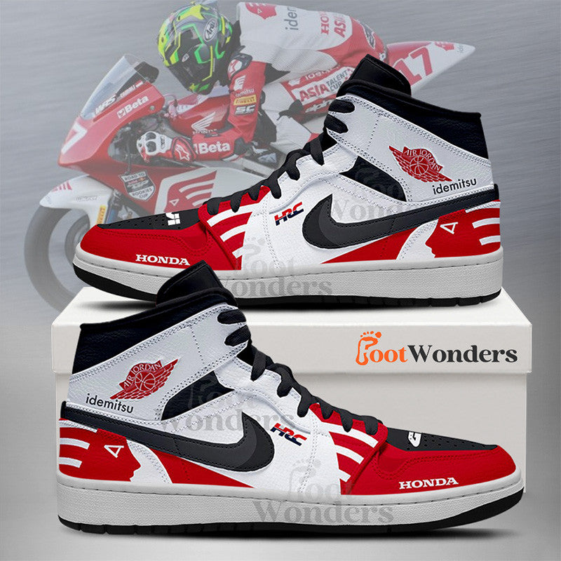 Ideafootwear LRC Honda Idemitsu AJ1 High Sneakers Shoes For Men And Women