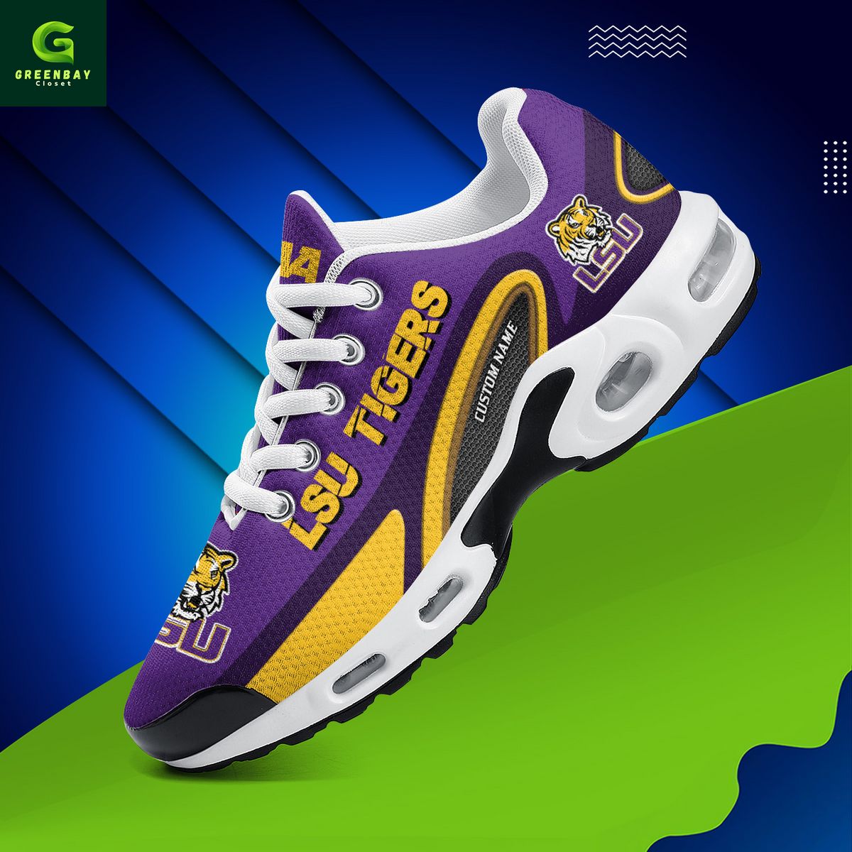 Ideafootwear LSU Tigers TN Shoes Sneakers For Men And Women