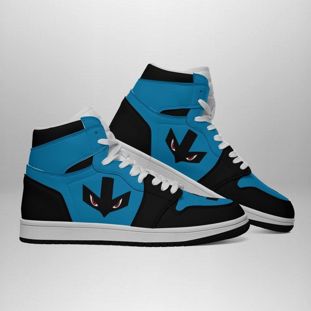 Ideafootwear Lucario Face Pokemon AJ1 High Sneakers Shoes For Men And Women