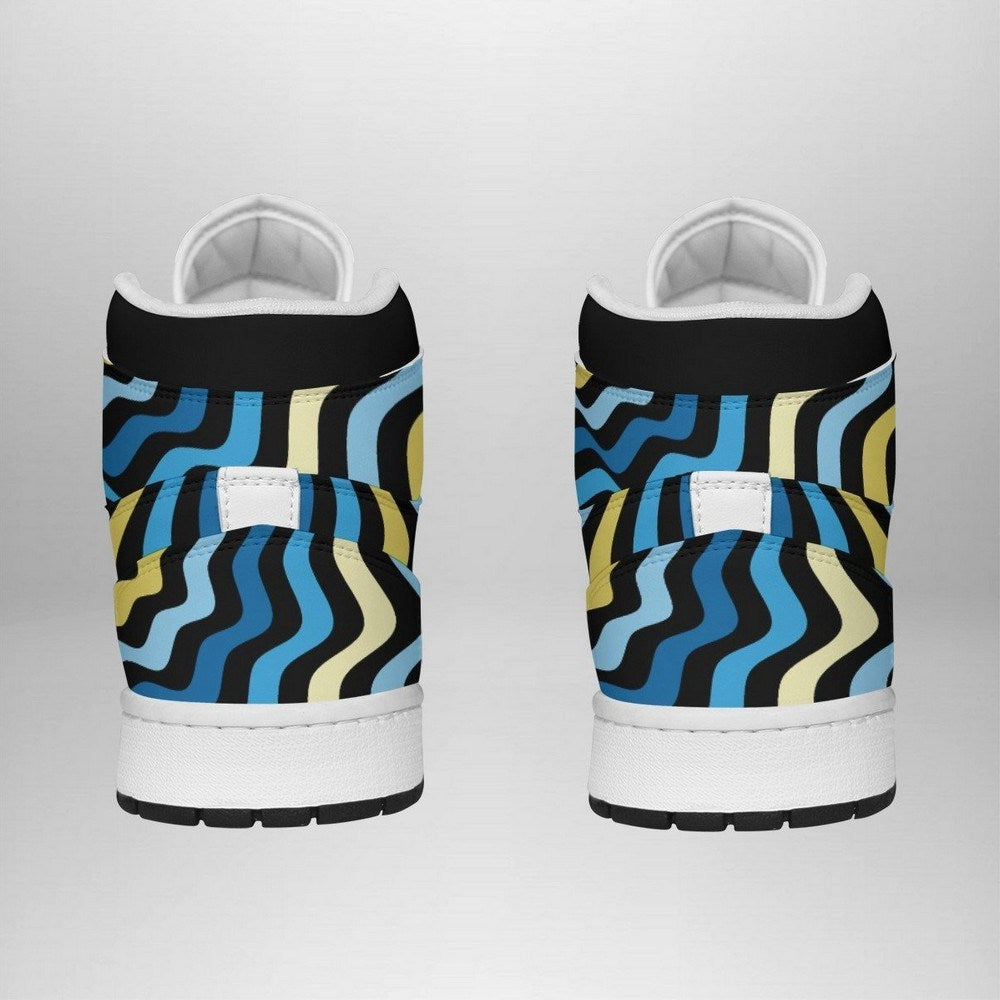 Ideafootwear Lucario Trippy Pokemon AJ1 High Sneakers Shoes For Men And Women