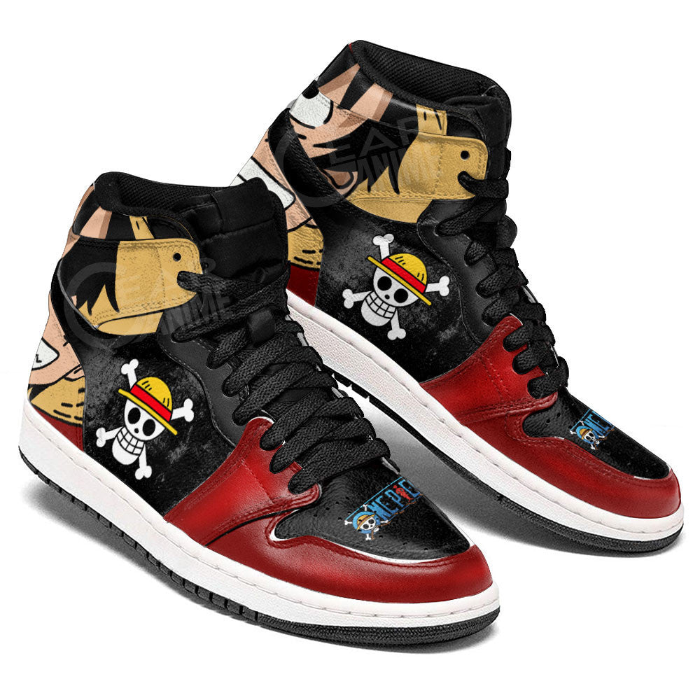Ideafootwear Luffy AJ1 High Sneakers Shoes For Men And Women