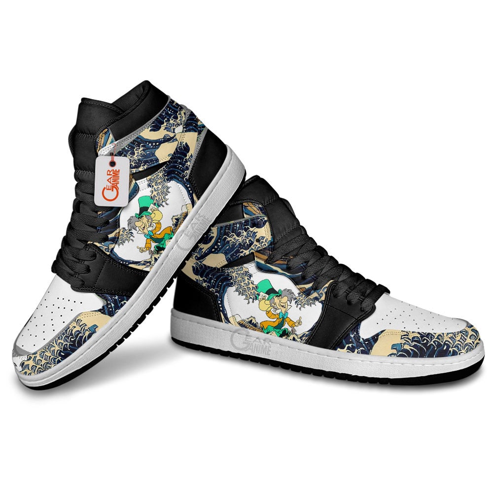 Ideafootwear Mad Hatter AJ1 High Sneakers Shoes For Men And Women