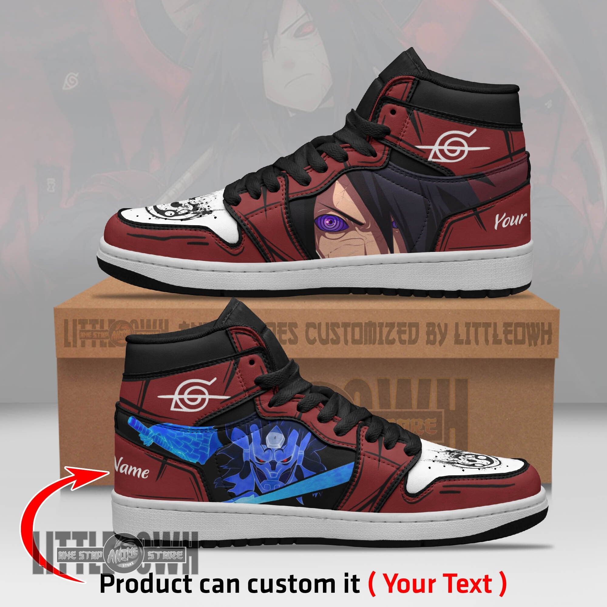 Ideafootwear Madara Susanoo AJ1 High Sneakers Shoes For Men And Women