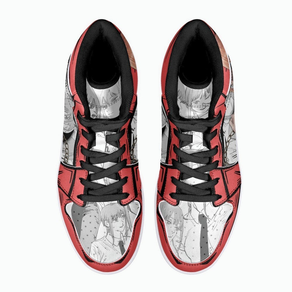 Ideafootwear Makima Chainsaw Man AJ1 High Sneakers Shoes For Men And Women