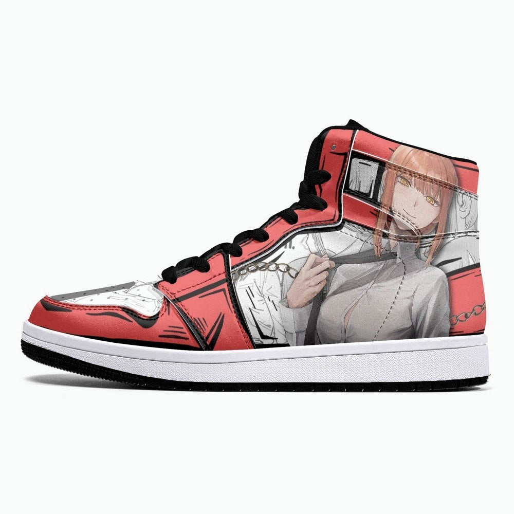 Ideafootwear Makima Chainsaw Man AJ1 High Sneakers Shoes For Men And Women