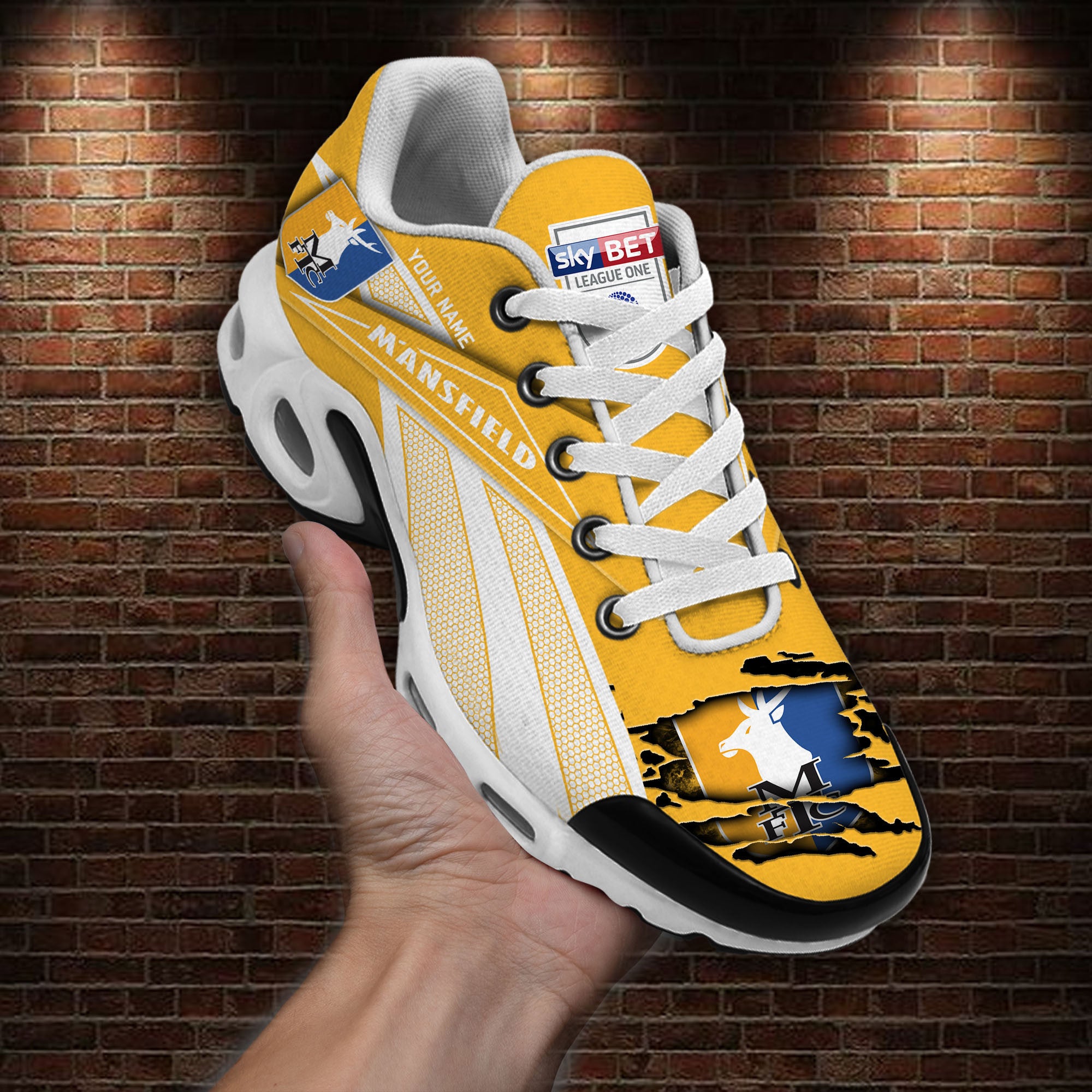 Ideafootwear Mansfield Town TN Shoes Sneakers For Men And Women