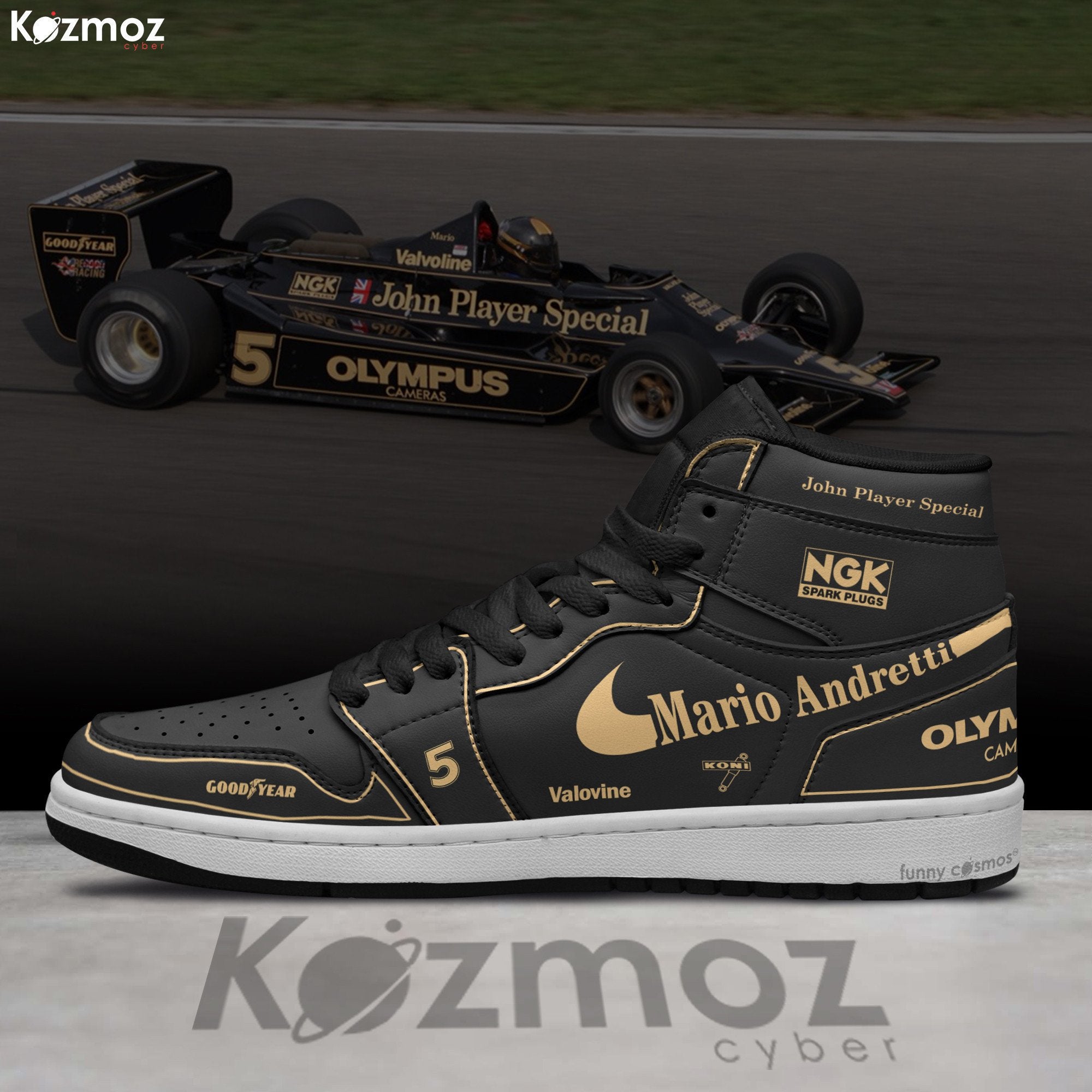 Ideafootwear Mario Andretti AJ1 High Sneakers Shoes For Men And Women