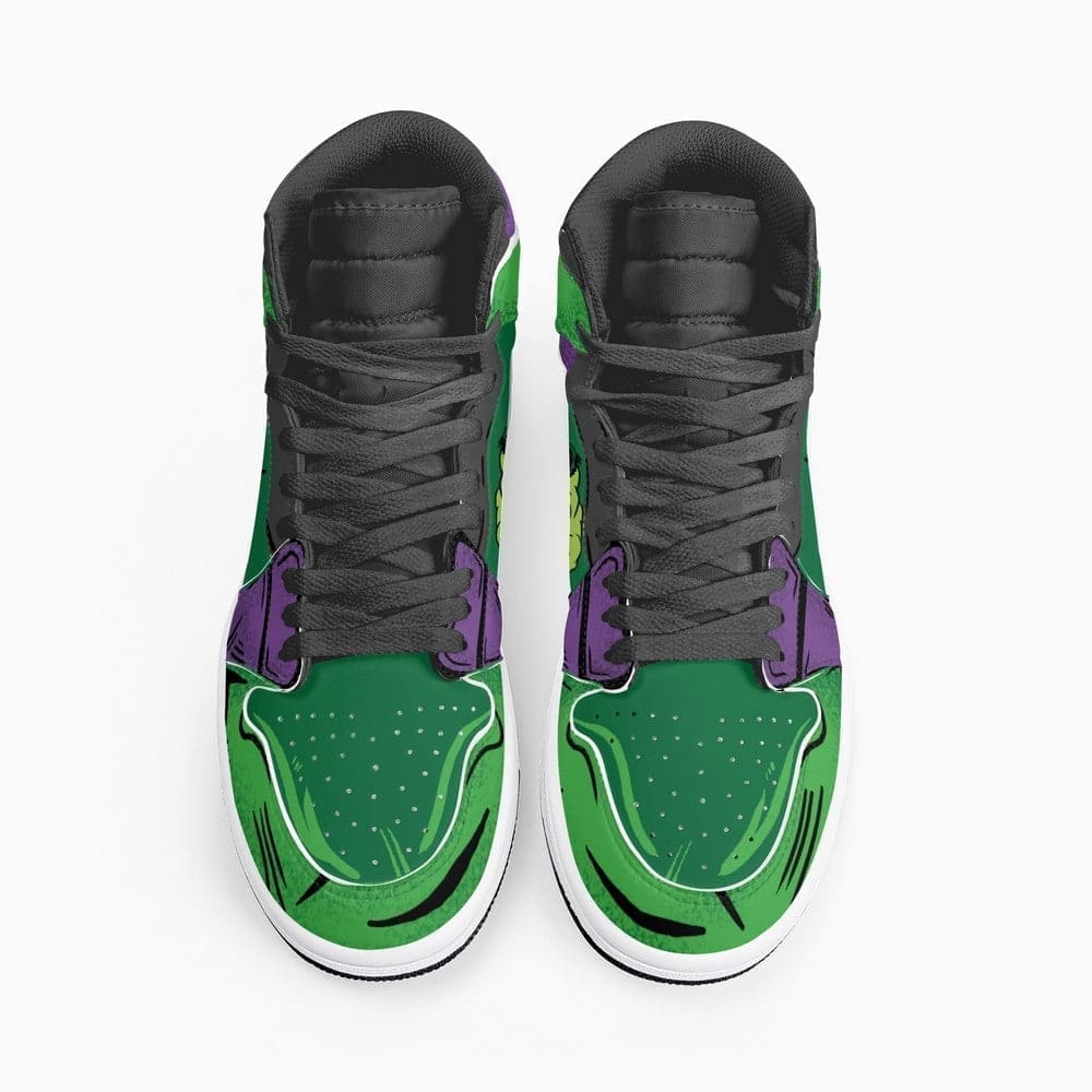 Ideafootwear Marvel Hulk AJ1 High Sneakers Shoes For Men And Women