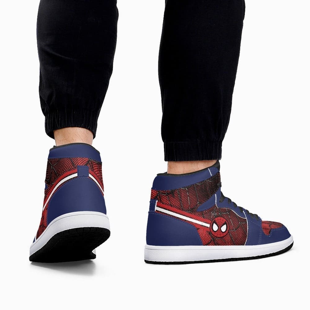 Ideafootwear Marvel Spiderman AJ1 High Sneakers Shoes For Men And Women