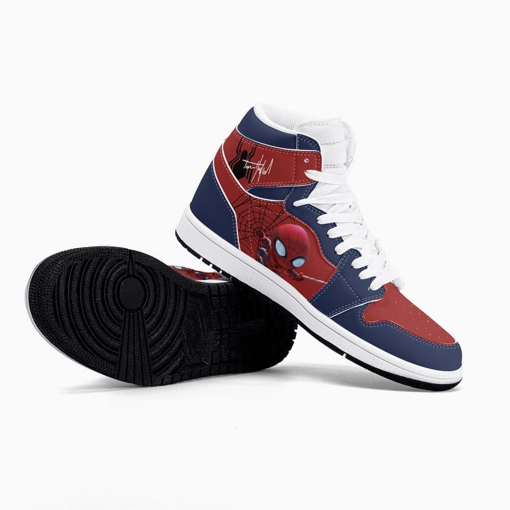 Ideafootwear Marvel Spiderman AJ1 High Sneakers Shoes For Men And Women
