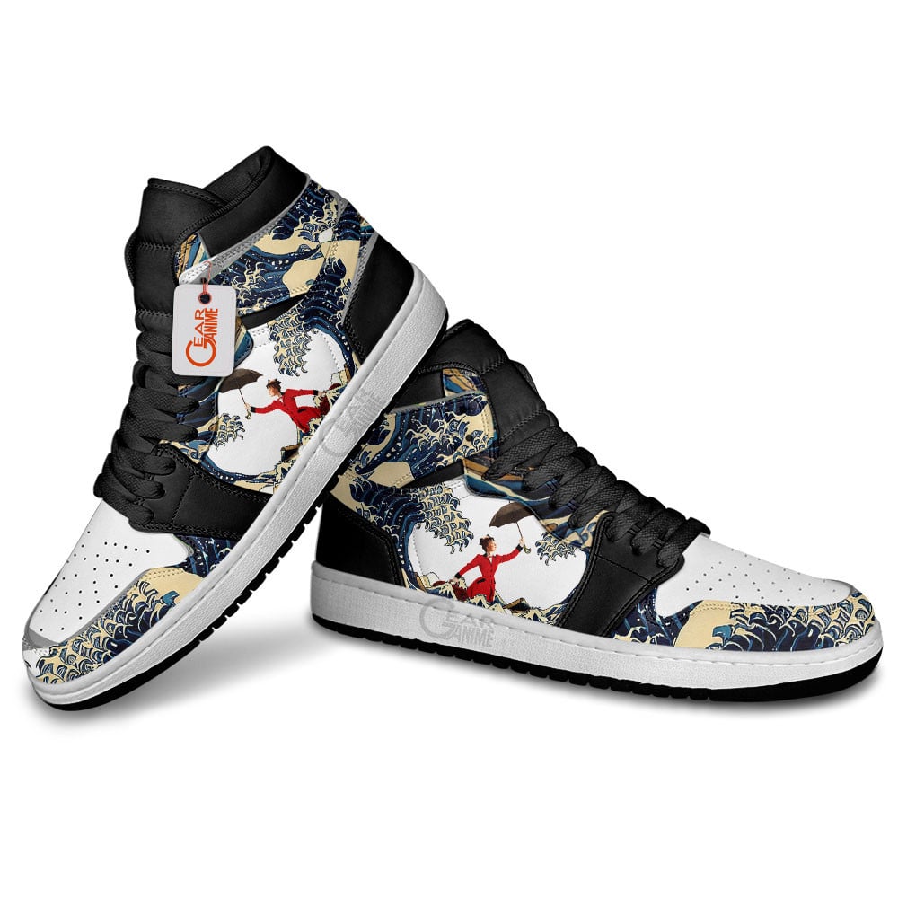 Ideafootwear Mary Poppins AJ1 High Sneakers Shoes For Men And Women