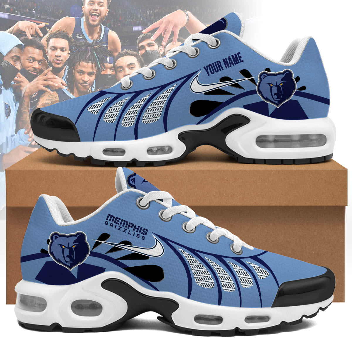 Ideafootwear Memphis Grizzlies TN Shoes Sneakers For Men And Women