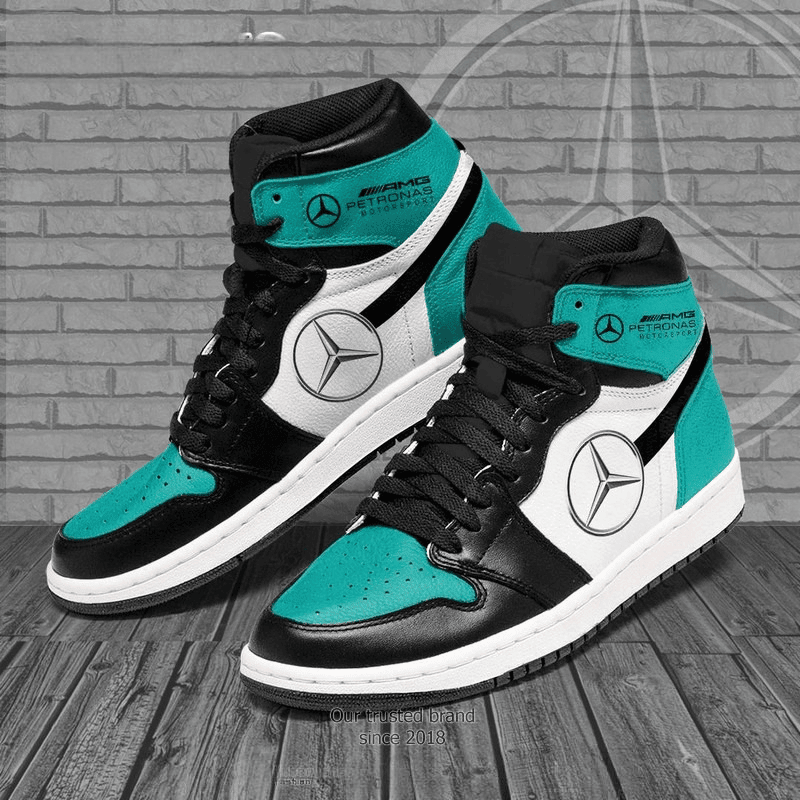 Ideafootwear Mercedes AJ1 High Sneakers Shoes For Men And Women