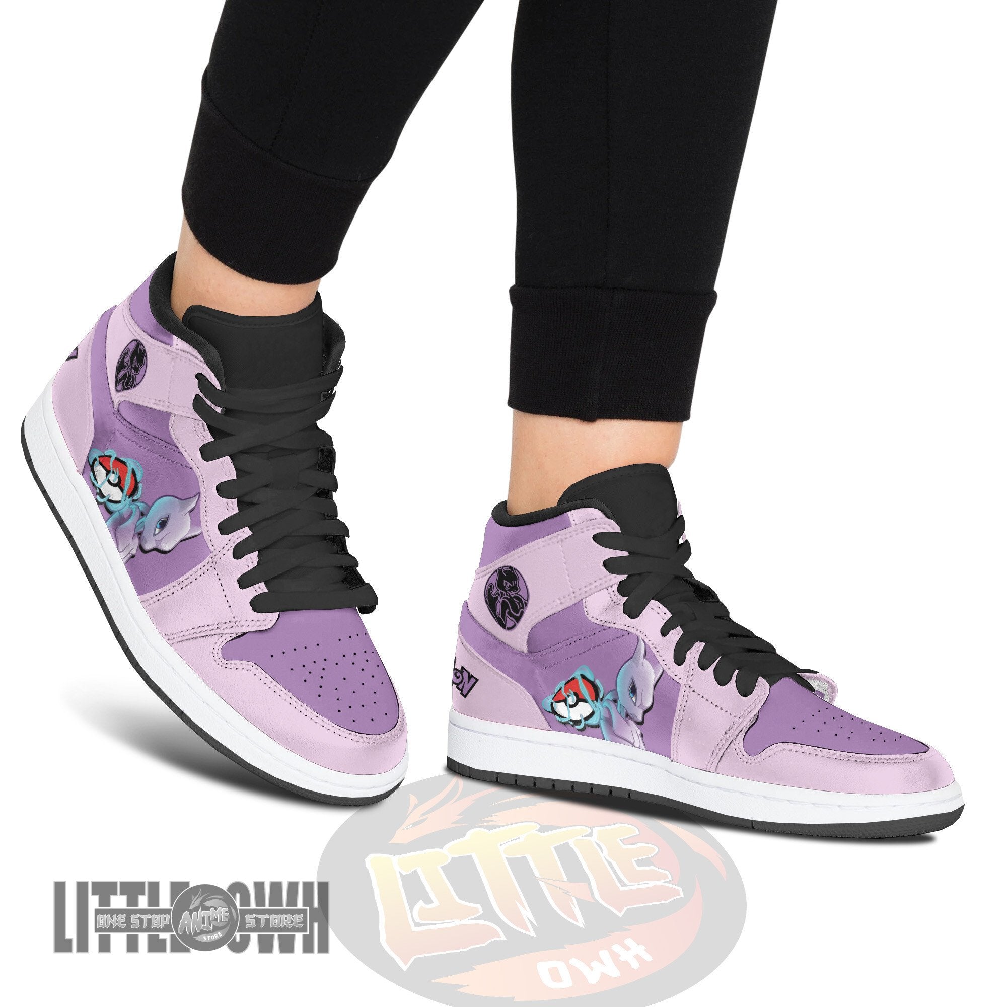 Ideafootwear Mewtwo AJ1 High Sneakers Shoes For Men And Women