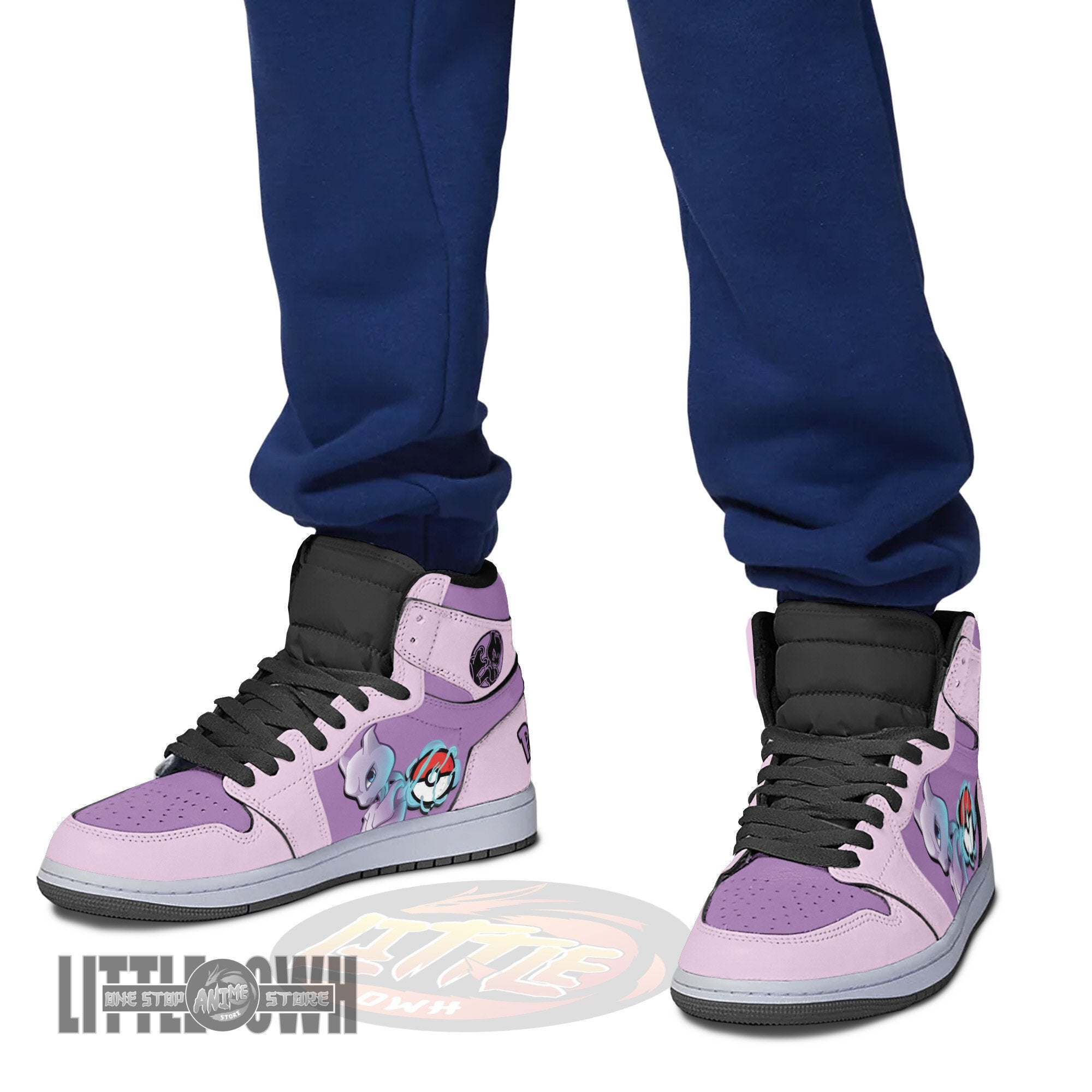 Ideafootwear Mewtwo AJ1 High Sneakers Shoes For Men And Women