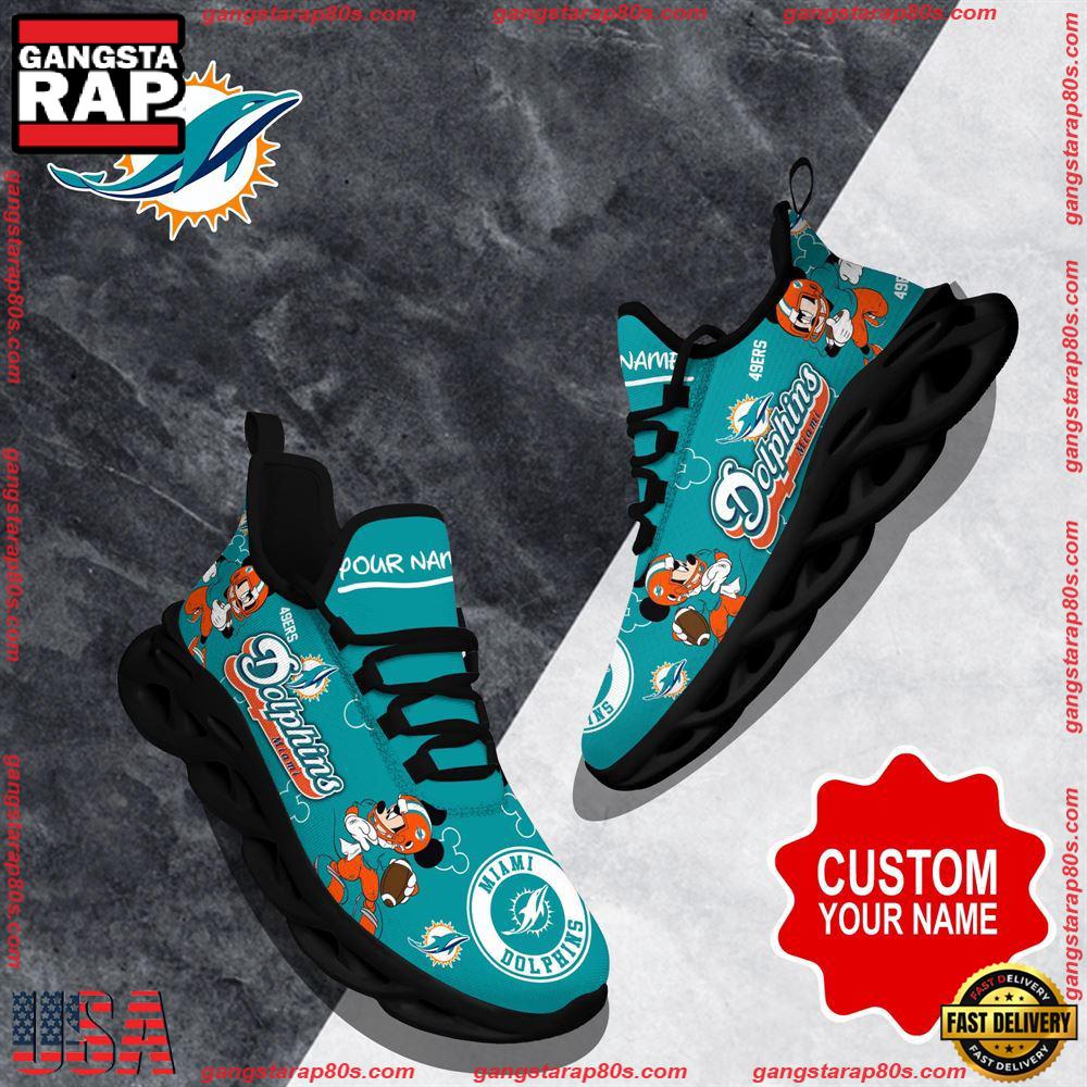 Ideafootwear Miami Dolphins Max Soul Shoes Sneakers For Men And Women