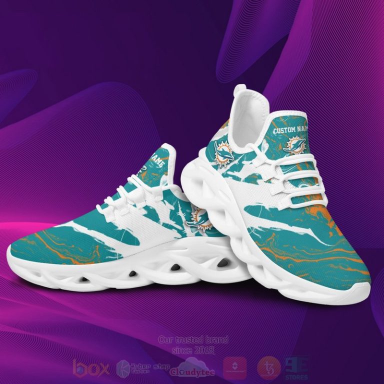 Ideafootwear Miami Dolphins Max Soul Shoes Sneakers For Men And Women