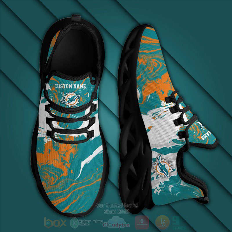Ideafootwear Miami Dolphins Max Soul Shoes Sneakers For Men And Women