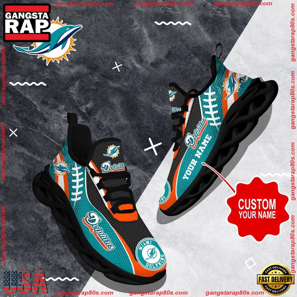 Ideafootwear Miami Dolphins Max Soul Shoes Sneakers For Men And Women
