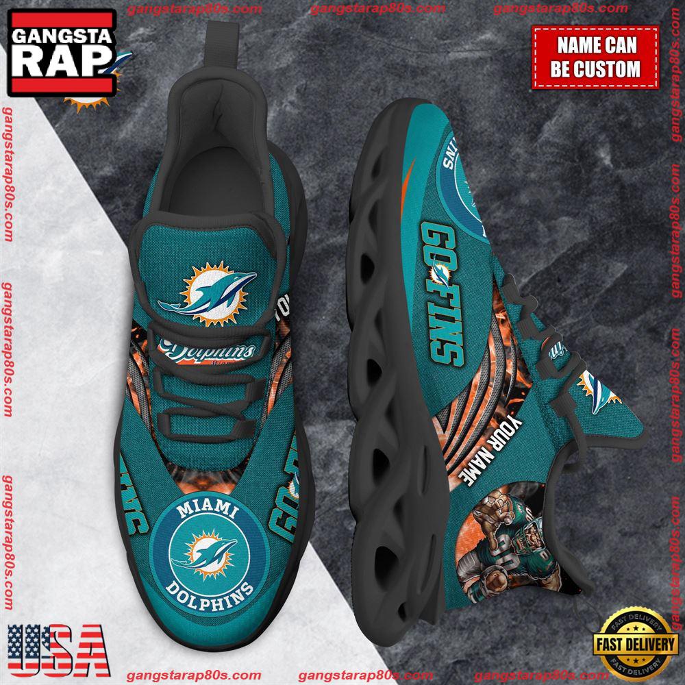 Ideafootwear Miami Dolphins Max Soul Shoes Sneakers For Men And Women