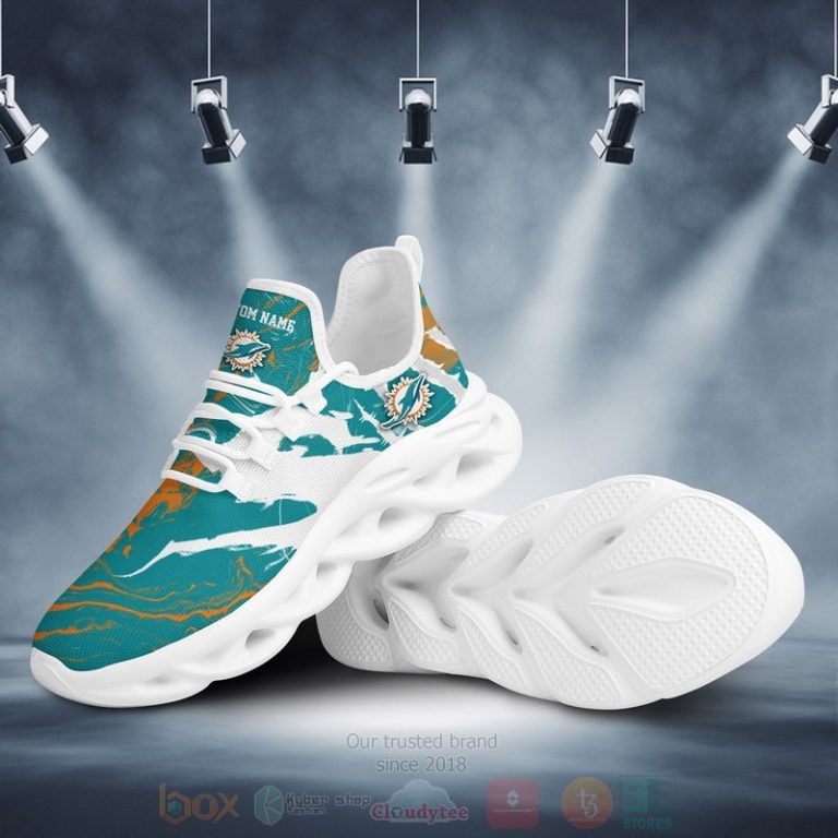 Ideafootwear Miami Dolphins Max Soul Shoes Sneakers For Men And Women