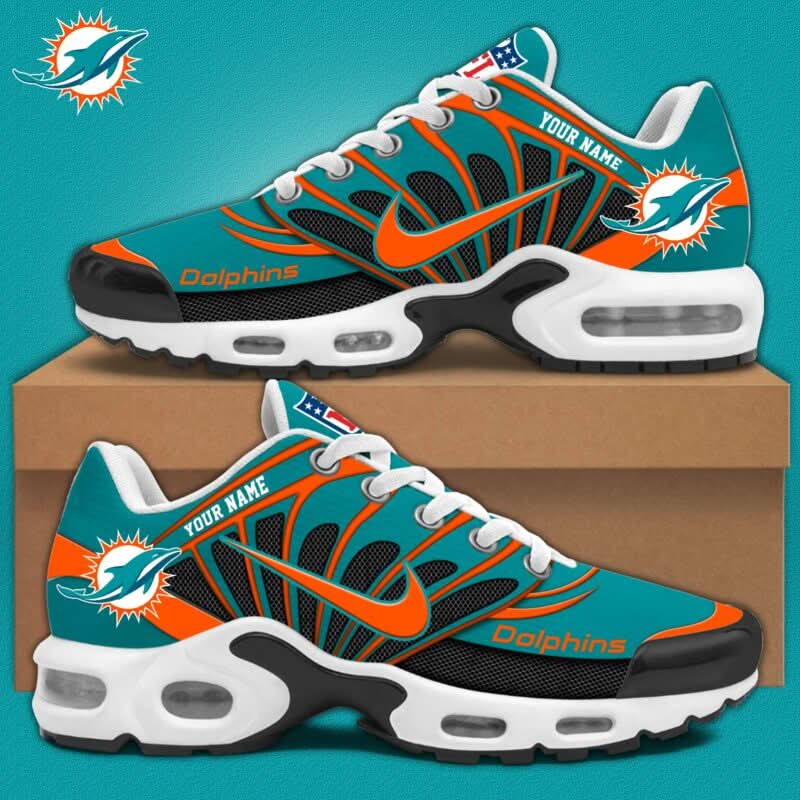 Ideafootwear Miami Dolphins TN Shoes Sneakers For Men And Women