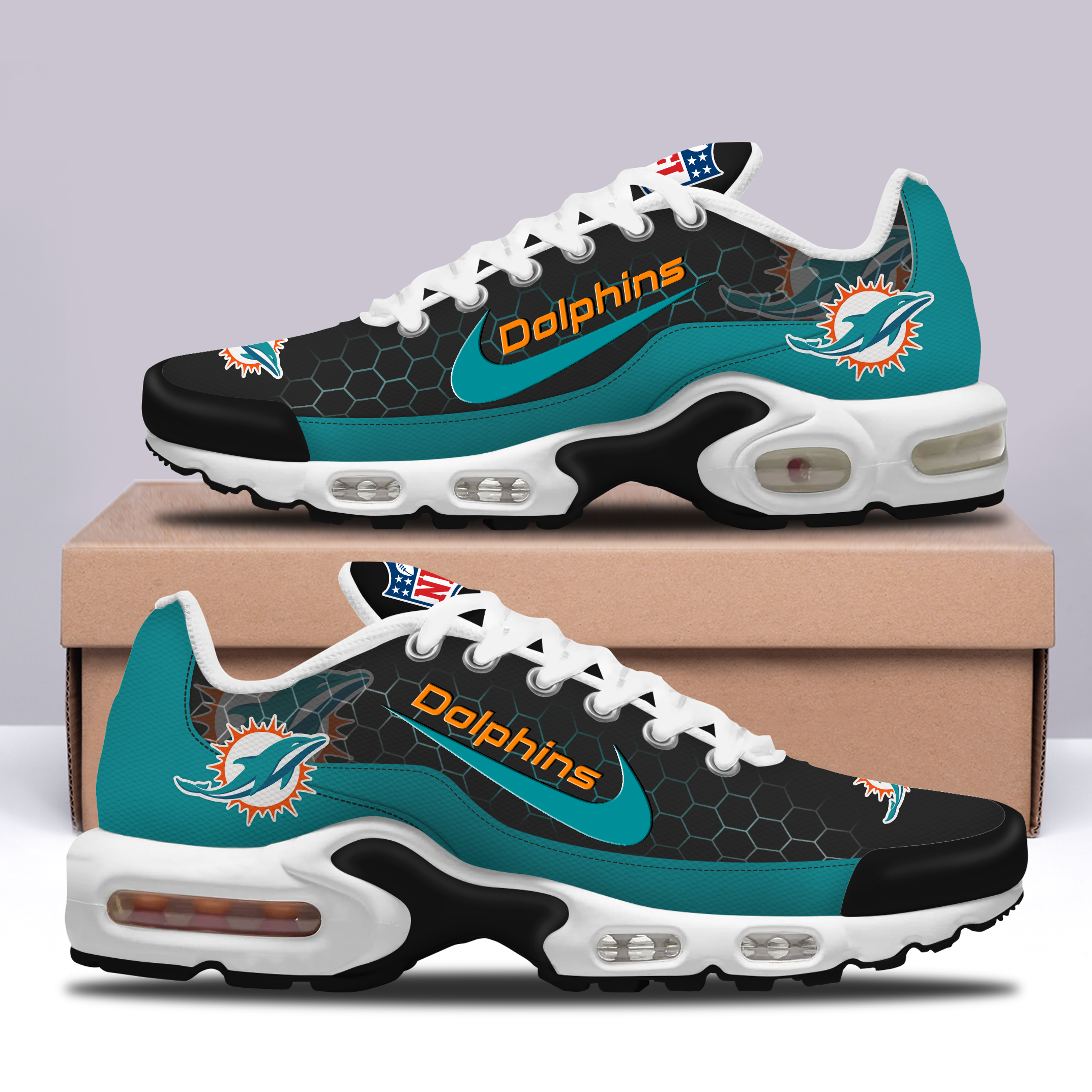 Ideafootwear Miami Dolphins TN Shoes Sneakers For Men And Women