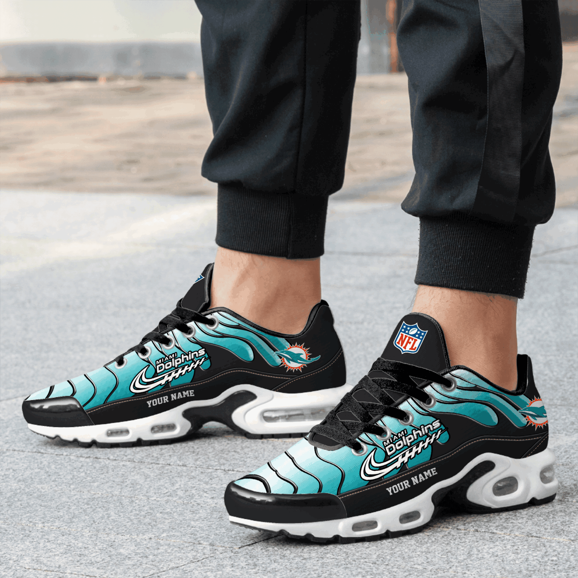 Ideafootwear Miami Dolphins TN Shoes Sneakers For Men And Women