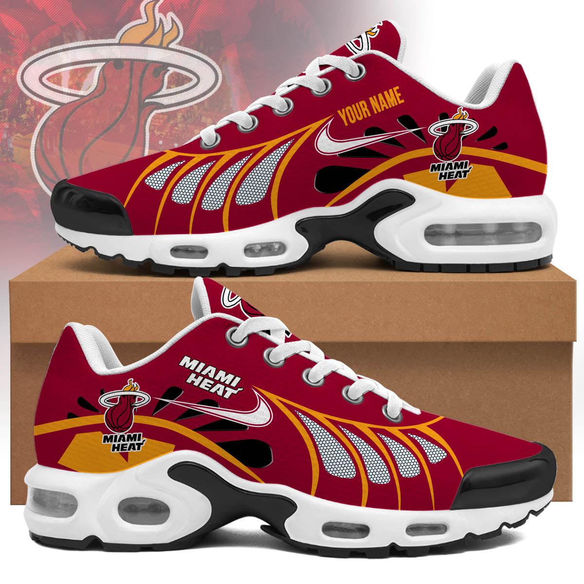 Ideafootwear Miami Heat TN Shoes Sneakers For Men And Women