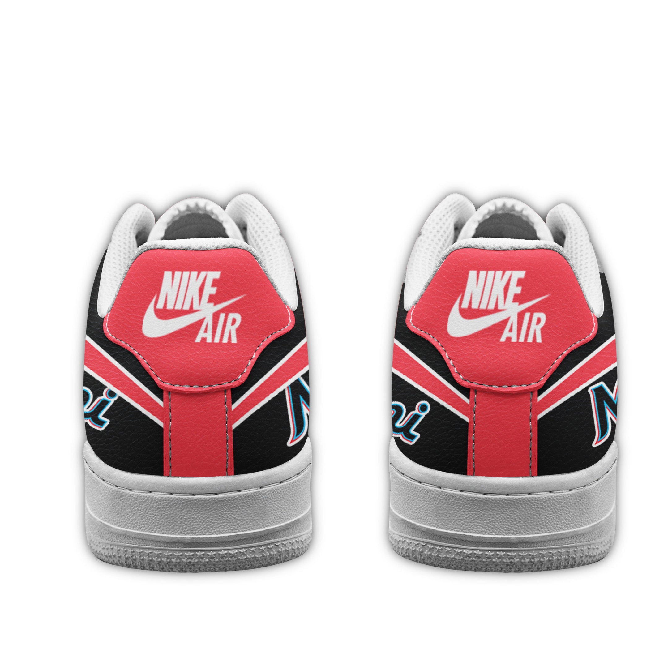 Ideafootwear Miami Marlins Air Low-Top Sneakers Shoes For Men And Women 3