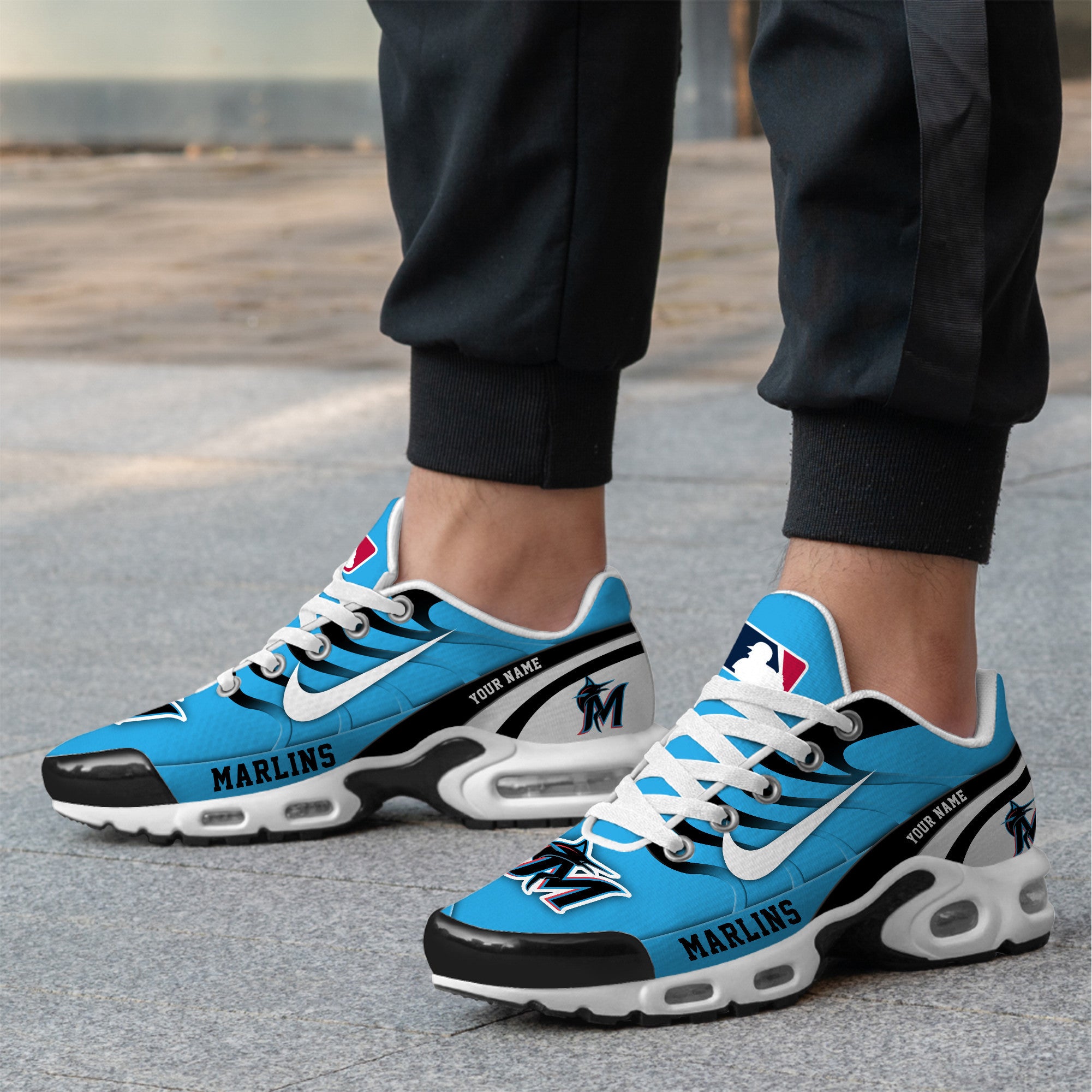 Ideafootwear Miami Marlins TN Shoes Sneakers For Men And Women