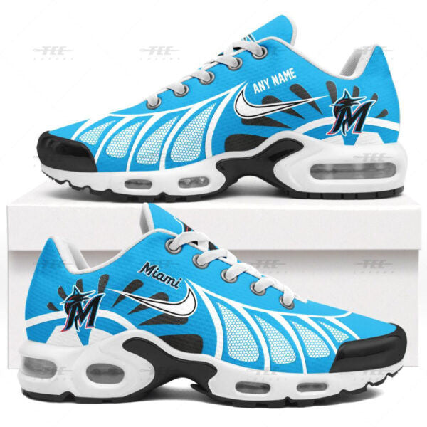 Ideafootwear Miami Marlins TN Shoes Sneakers For Men And Women