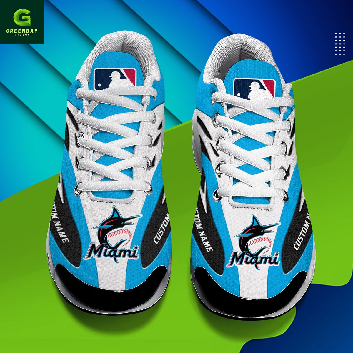 Ideafootwear Miami Marlins TN Shoes Sneakers For Men And Women