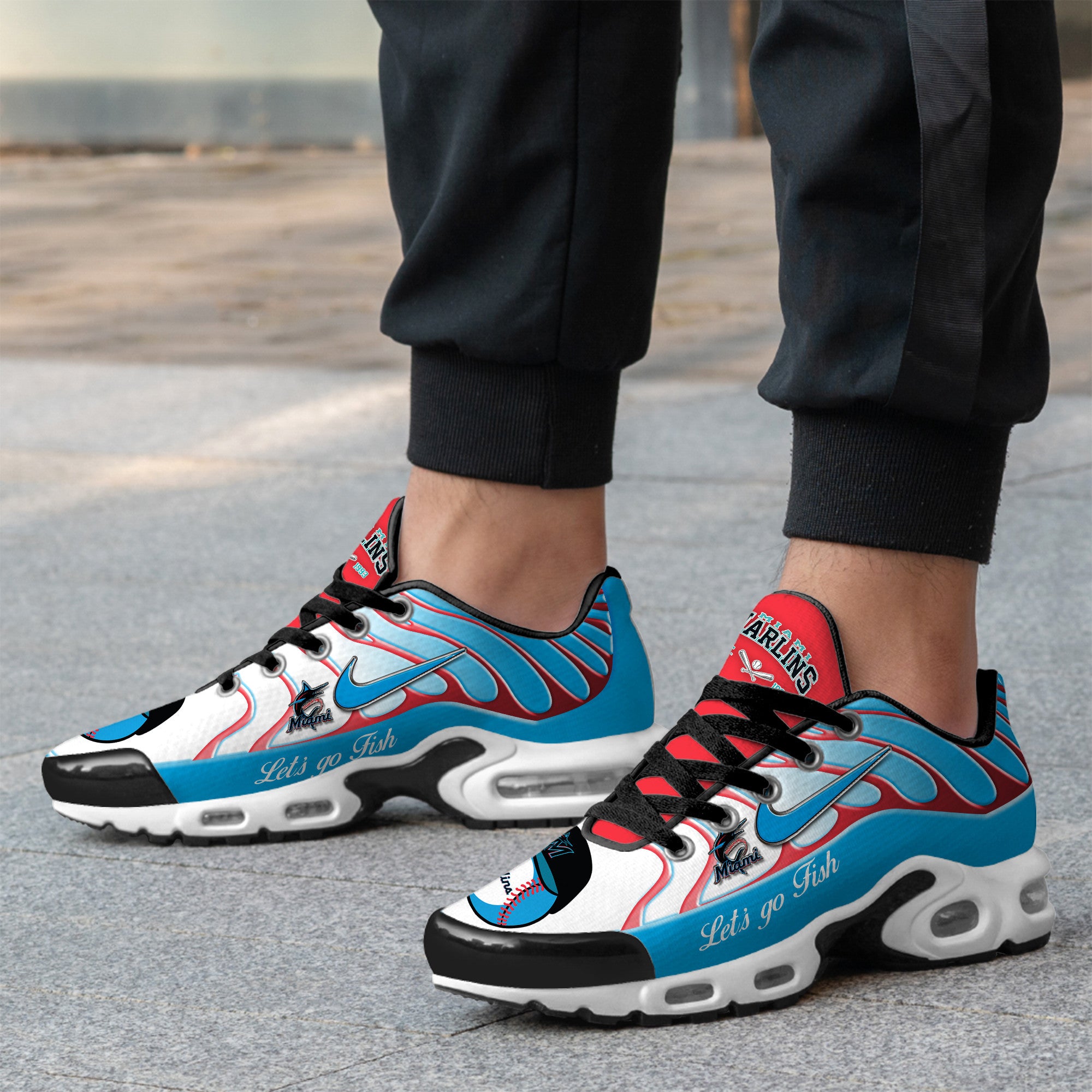 Ideafootwear Miami Marlins TN Shoes Sneakers For Men And Women