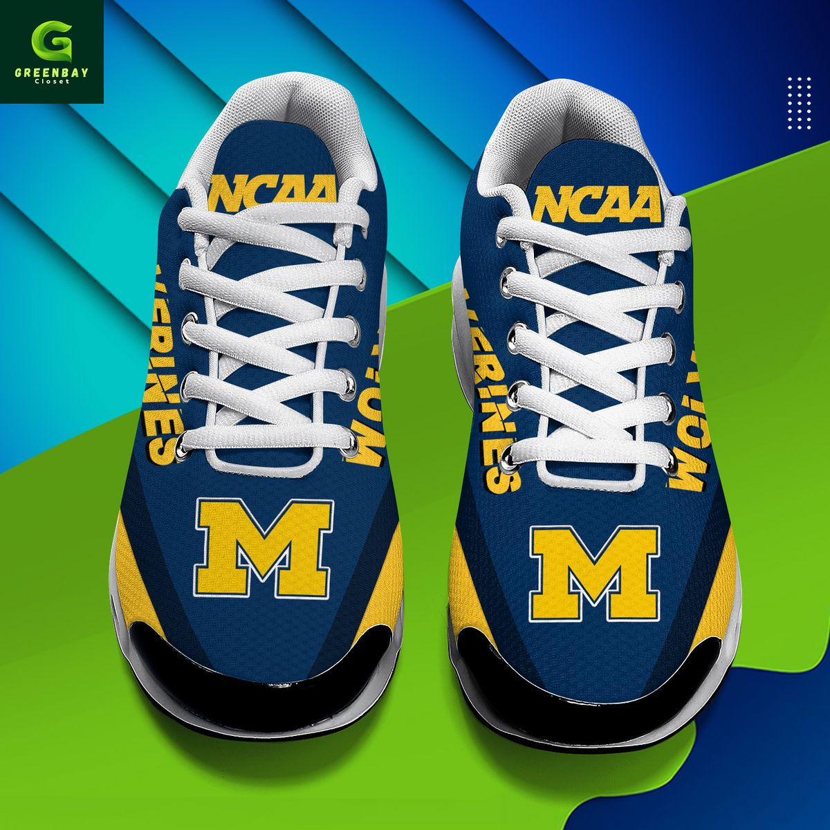 Ideafootwear Michigan Wolverines TN Shoes Sneakers For Men And Women