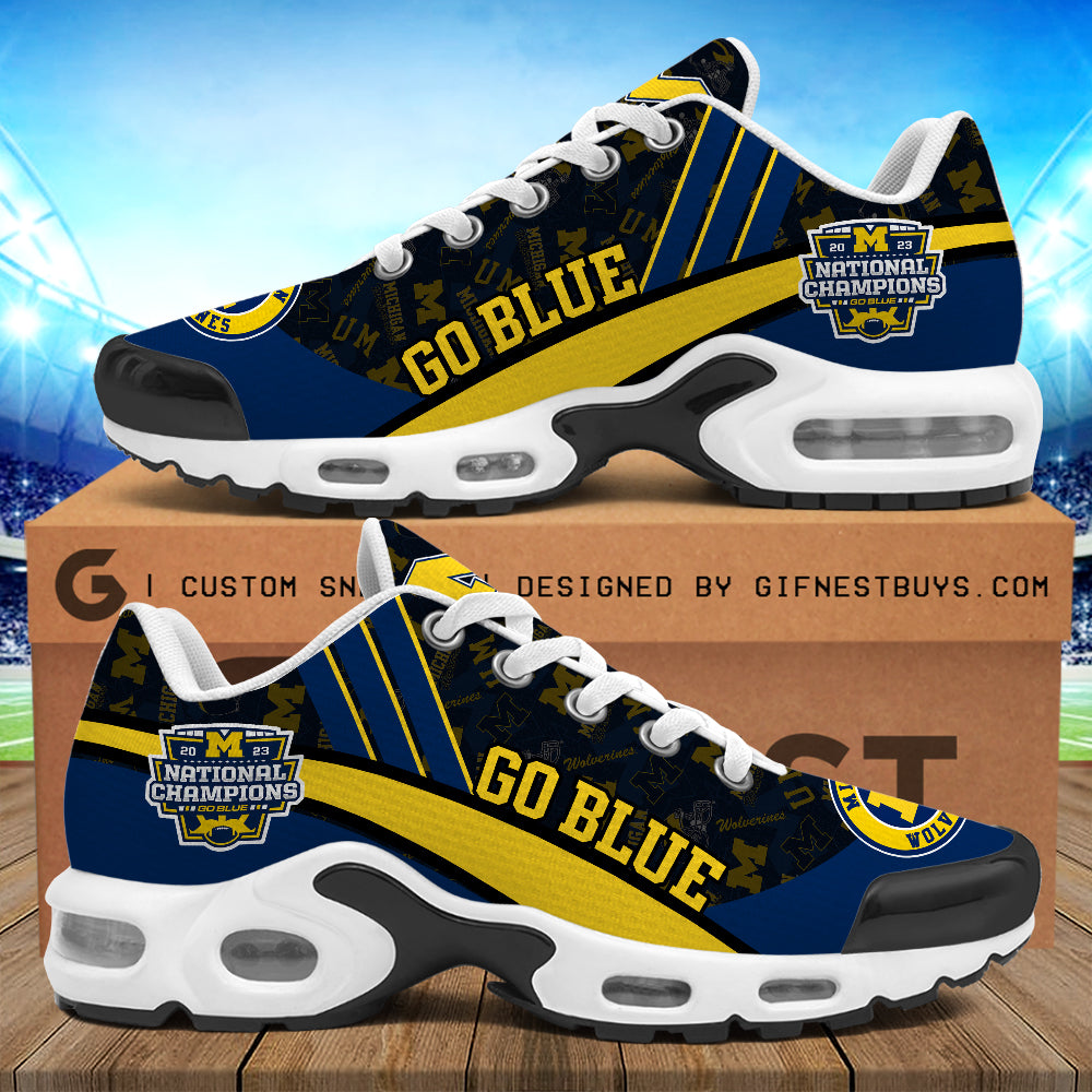 Ideafootwear Michigan Wolverines TN Shoes Sneakers For Men And Women