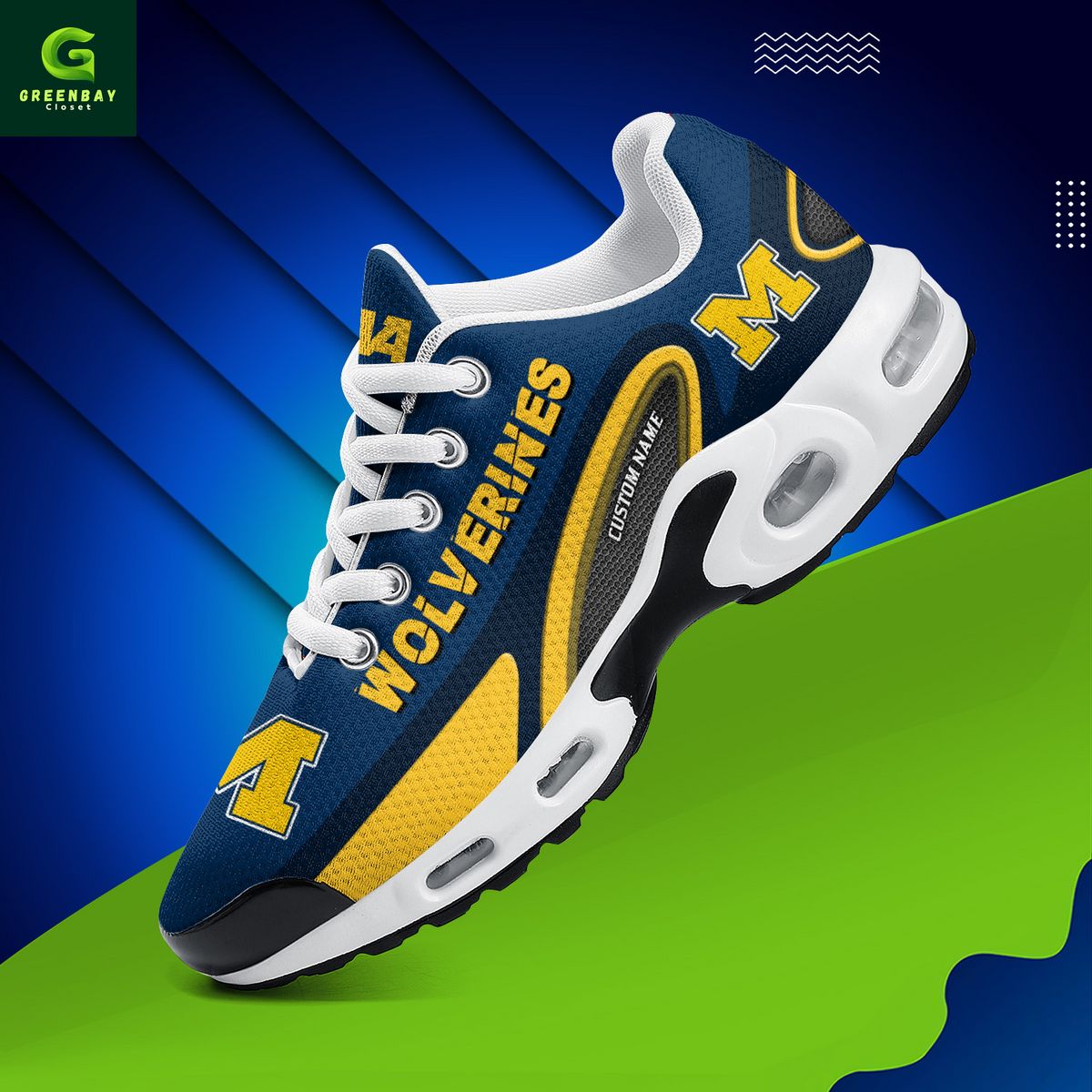 Ideafootwear Michigan Wolverines TN Shoes Sneakers For Men And Women