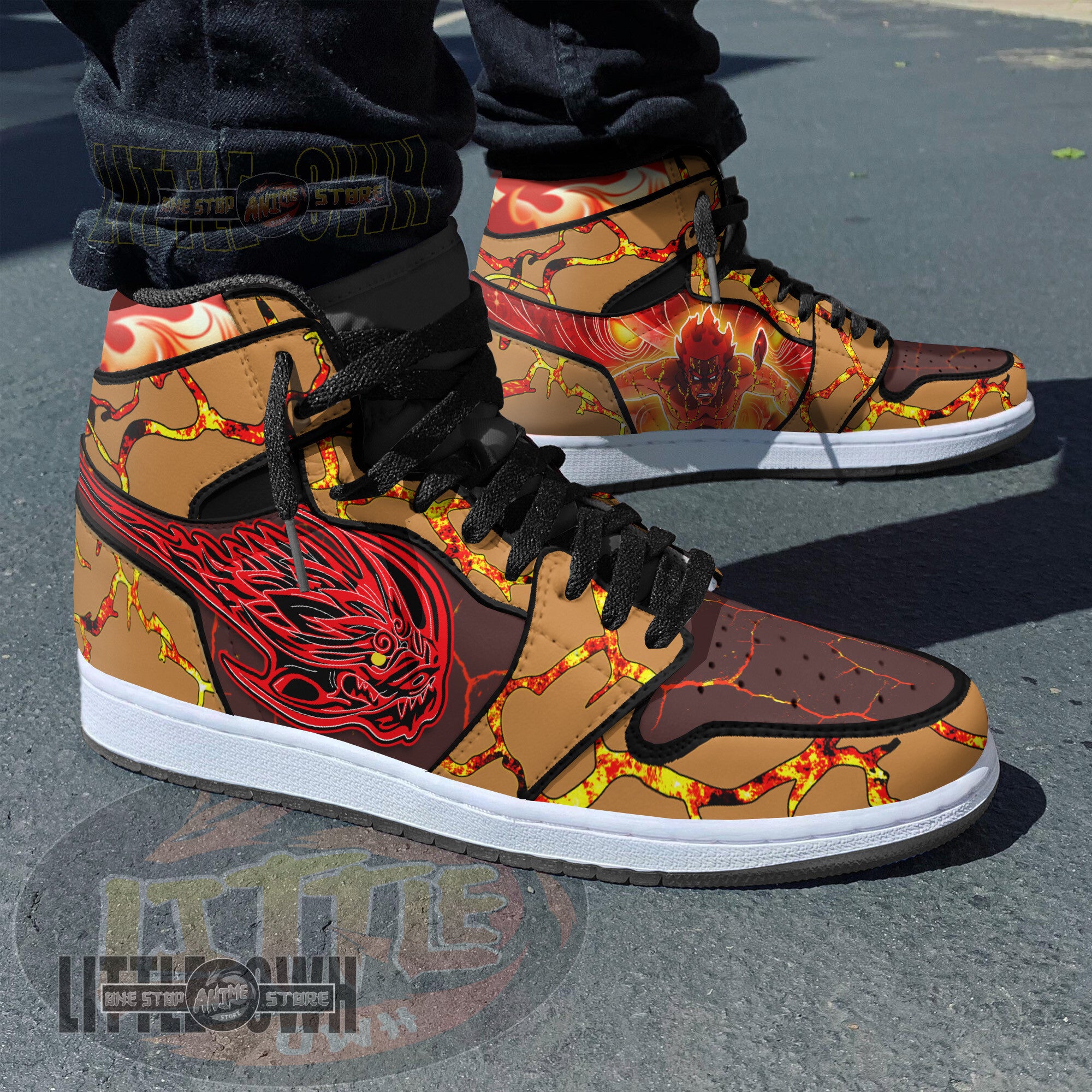 Ideafootwear Might Guy 8 Gates AJ1 High Sneakers Shoes For Men And Women