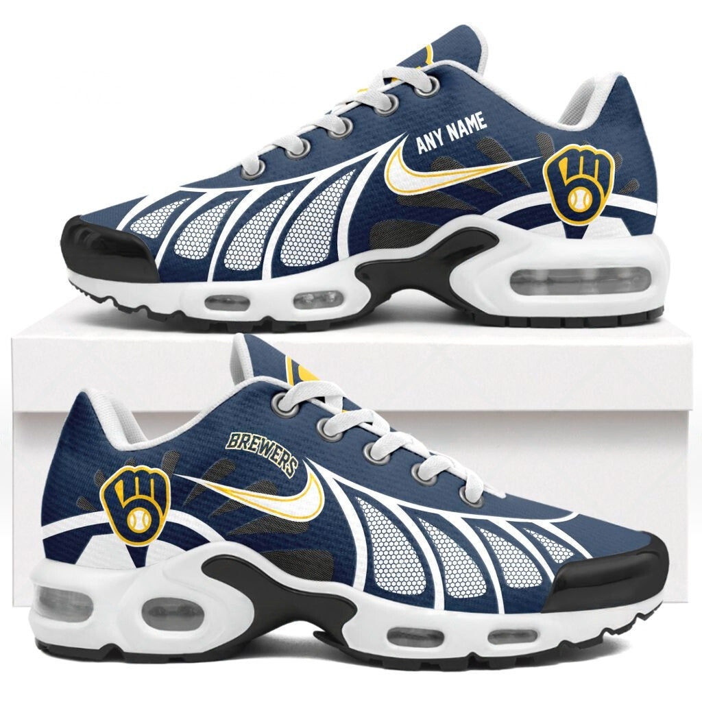 Ideafootwear Milwaukee Brewers TN Shoes Sneakers For Men And Women