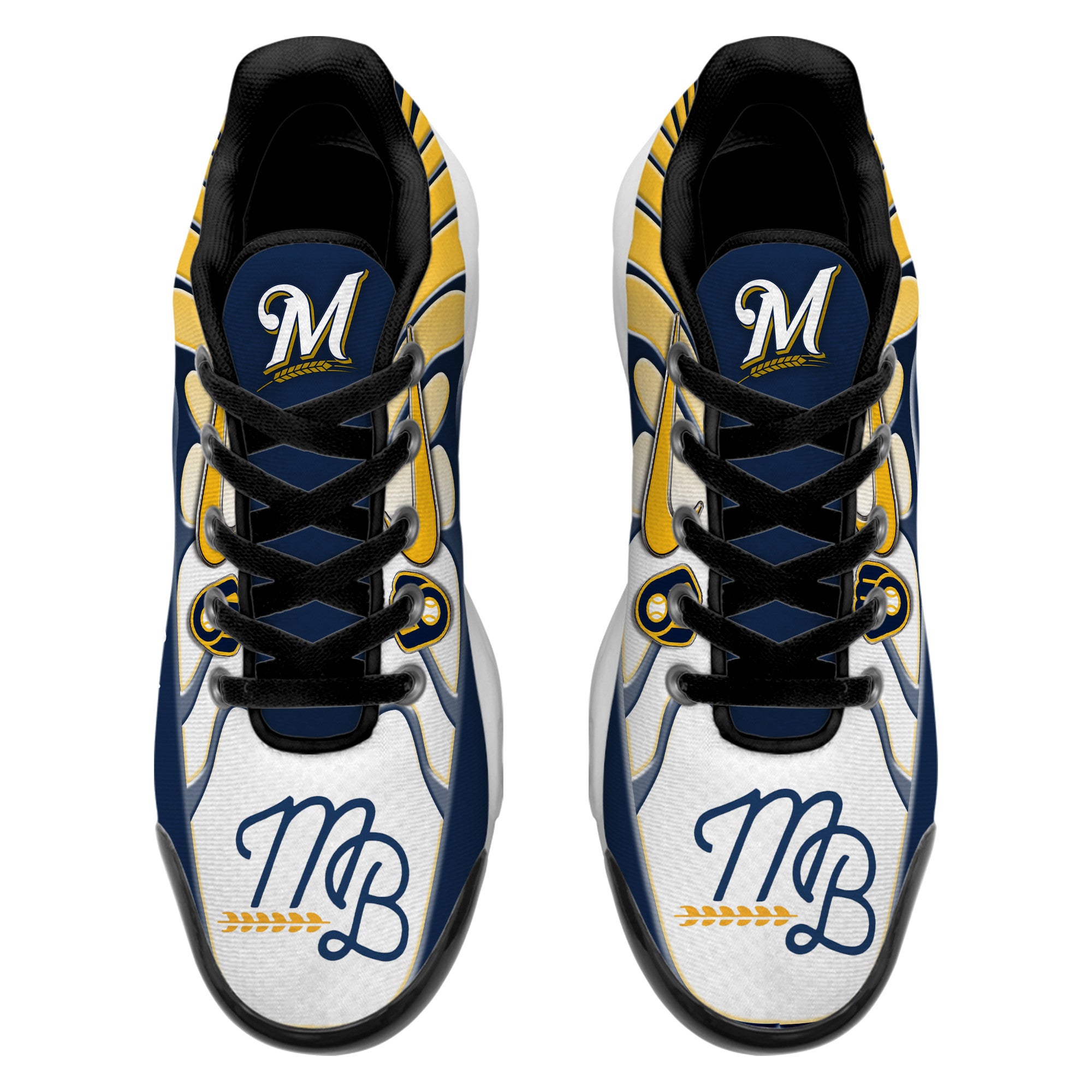 Ideafootwear Milwaukee Brewers TN Shoes Sneakers For Men And Women
