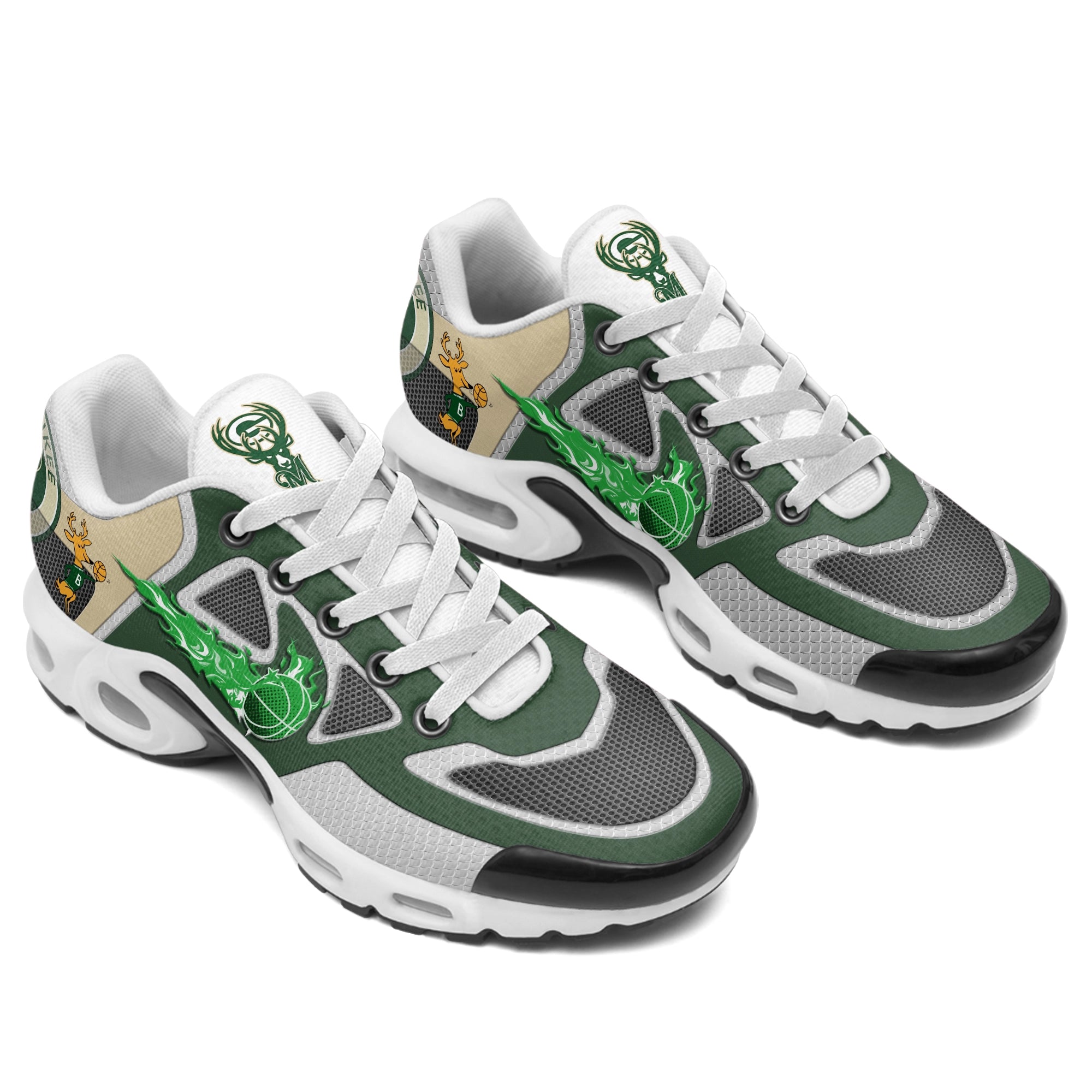 Ideafootwear Milwaukee Bucks TN Shoes Sneakers For Men And Women