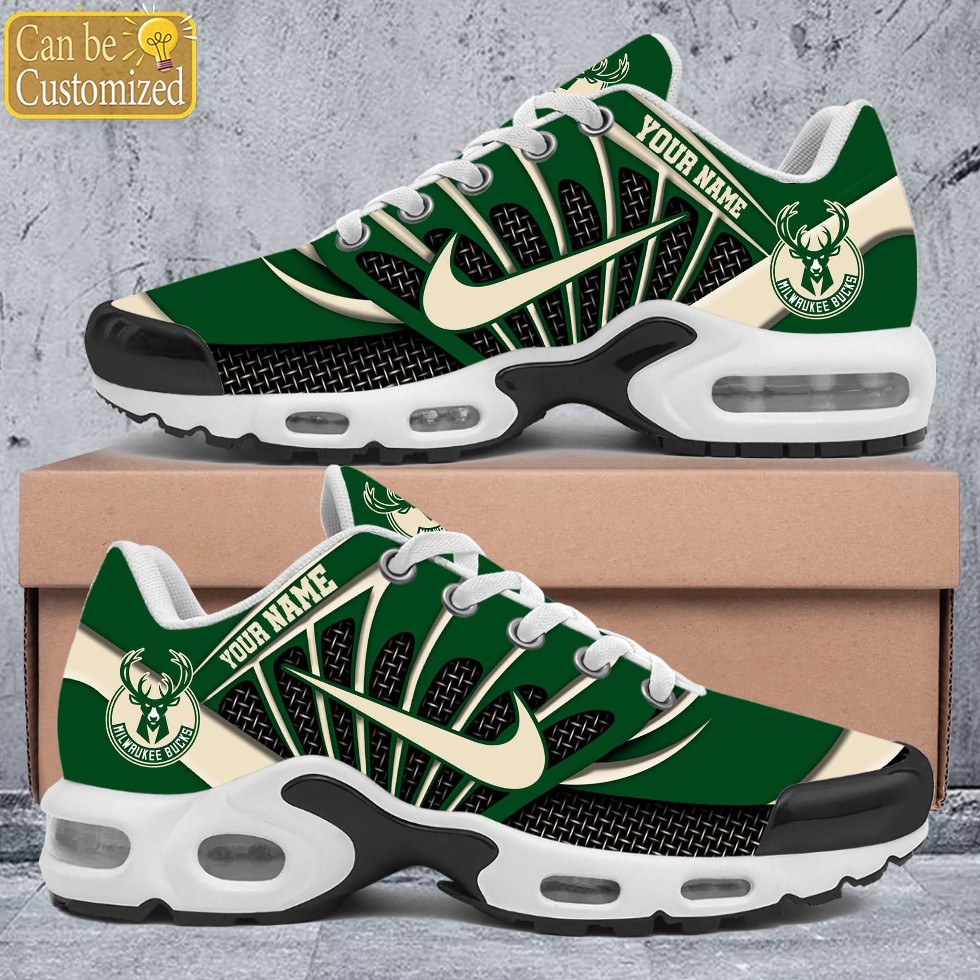 Ideafootwear Milwaukee Bucks TN Shoes Sneakers For Men And Women