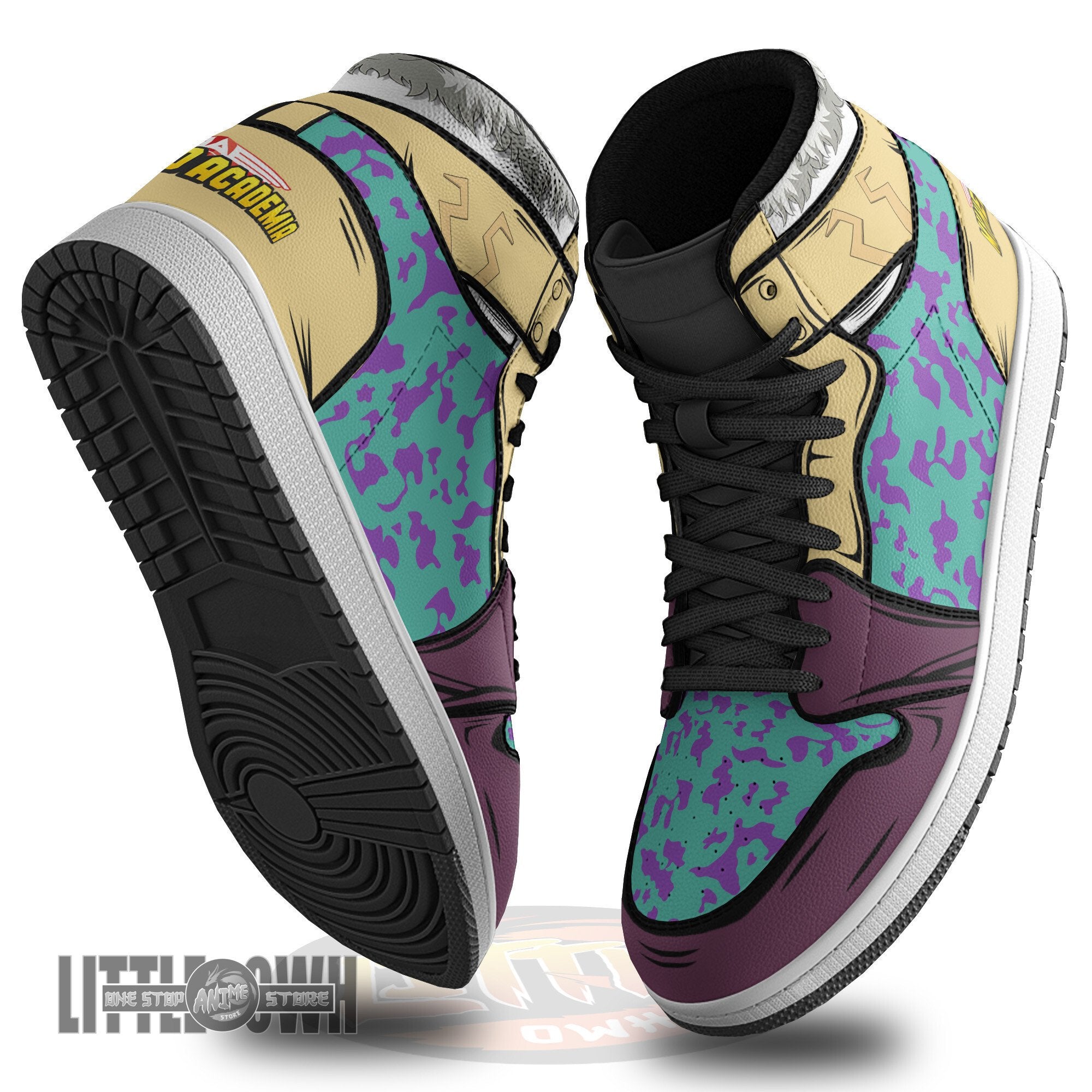 Ideafootwear Mina Ashido AJ1 High Sneakers Shoes For Men And Women