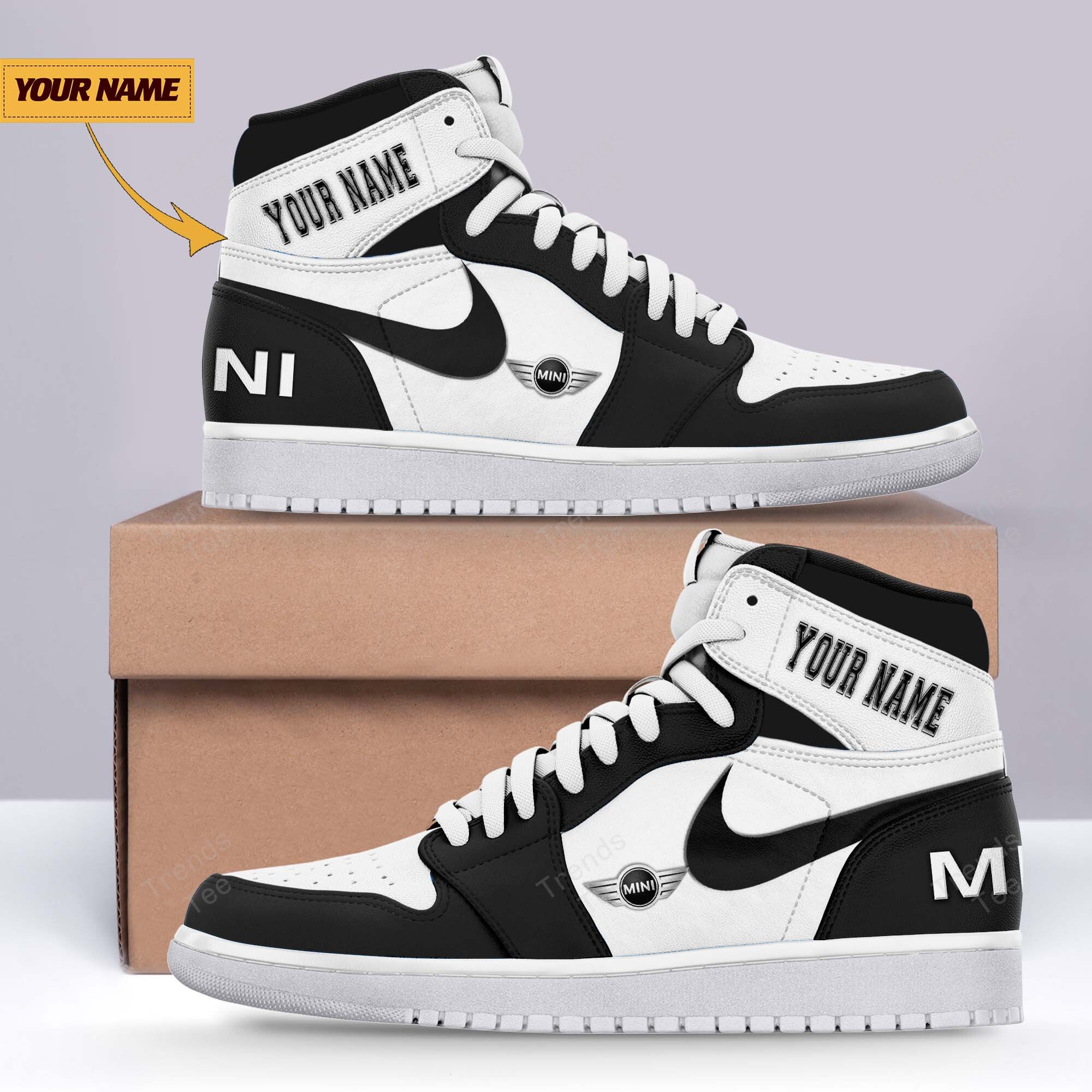 Ideafootwear Mini AJ1 High Sneakers Shoes For Men And Women