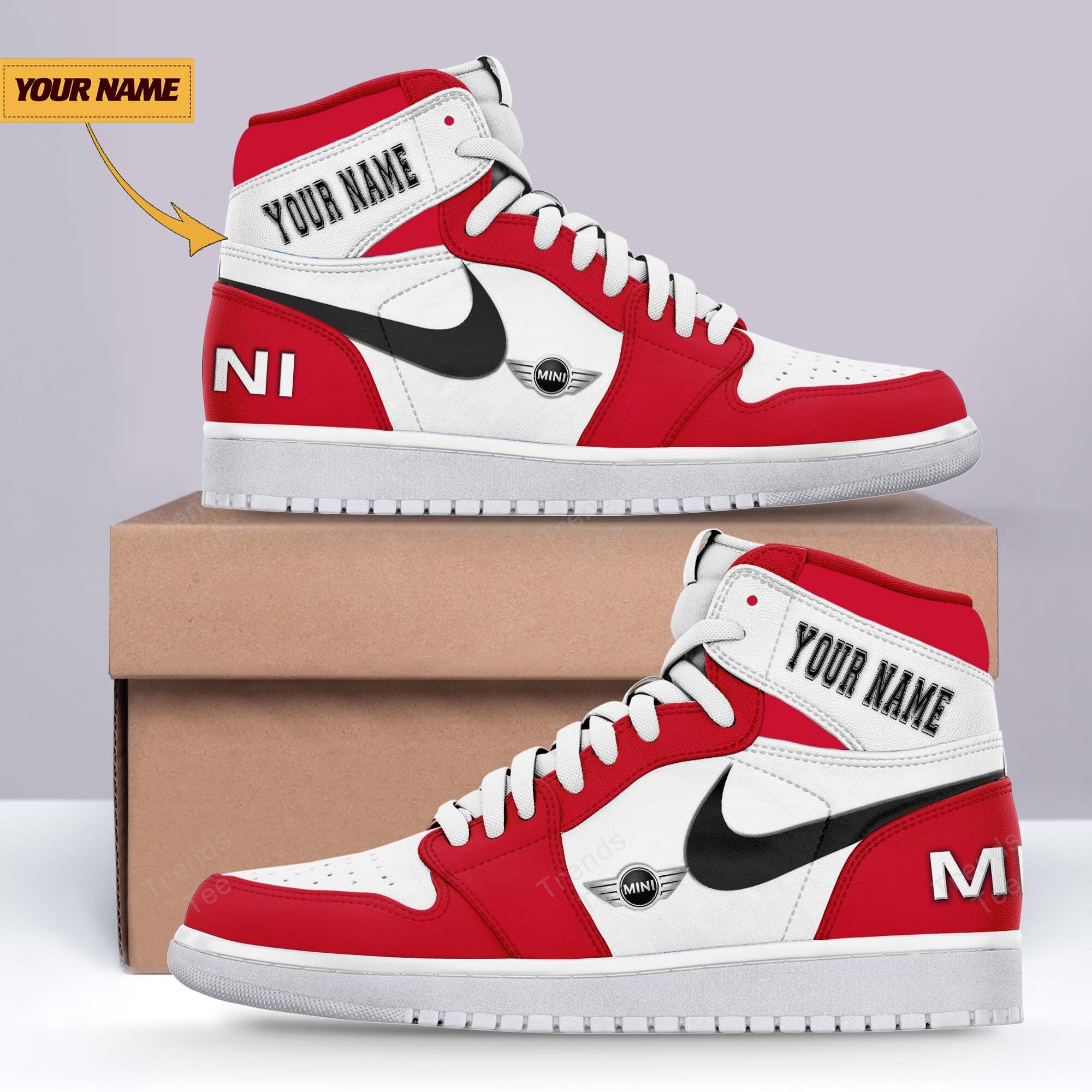 Ideafootwear Mini AJ1 High Sneakers Shoes For Men And Women