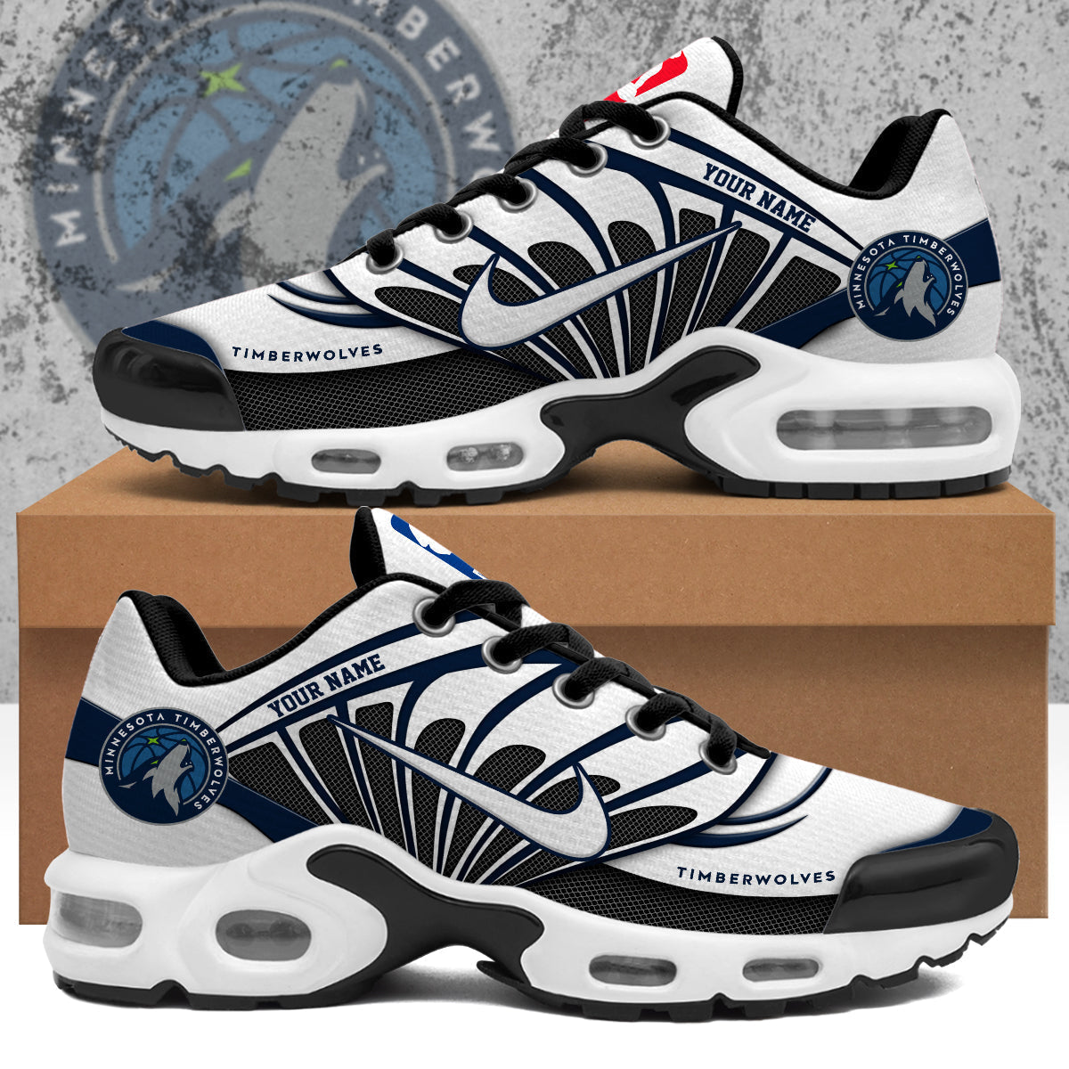 Ideafootwear Minnesota Timberwolves TN Shoes Sneakers For Men And Women