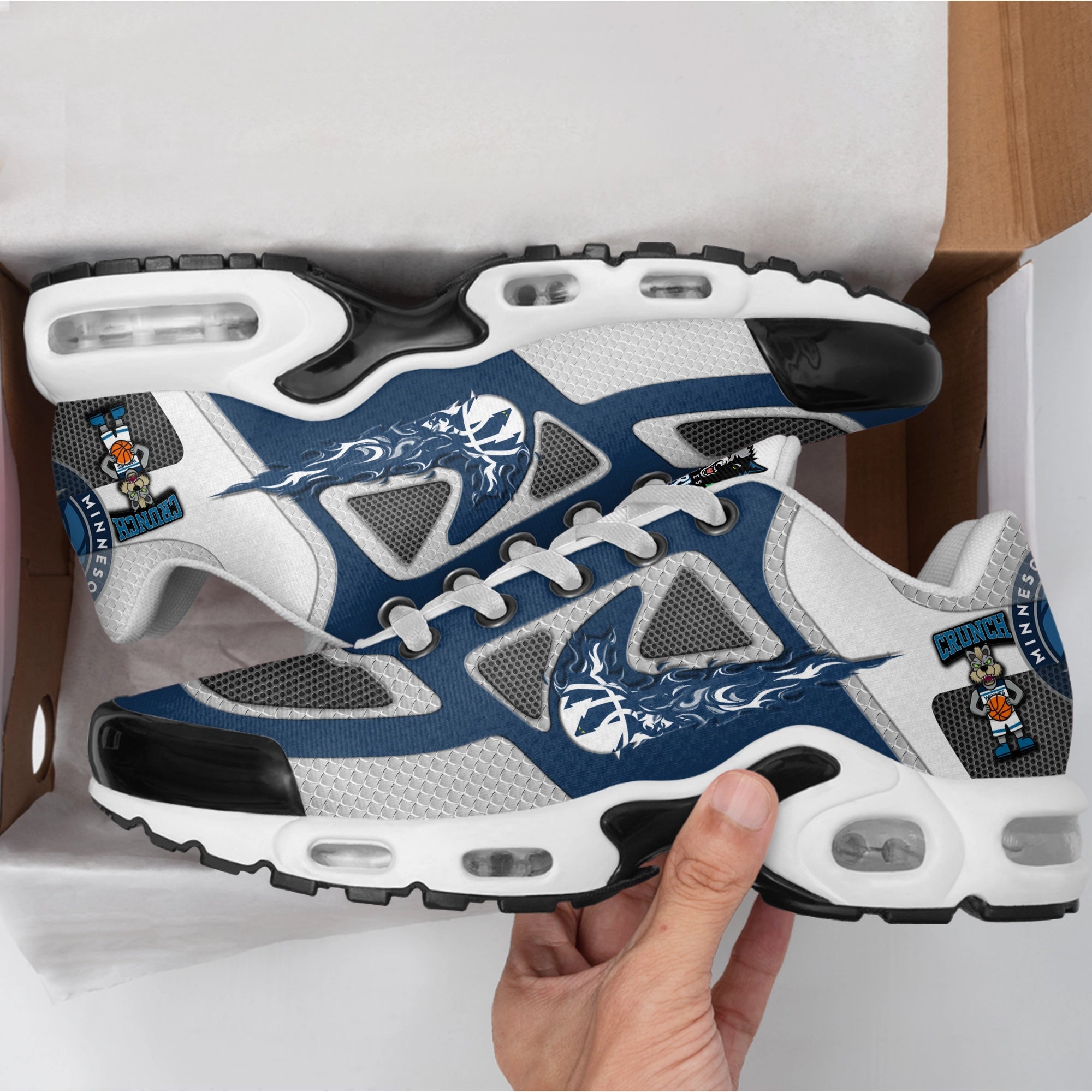 Ideafootwear Minnesota Timberwolves TN Shoes Sneakers For Men And Women